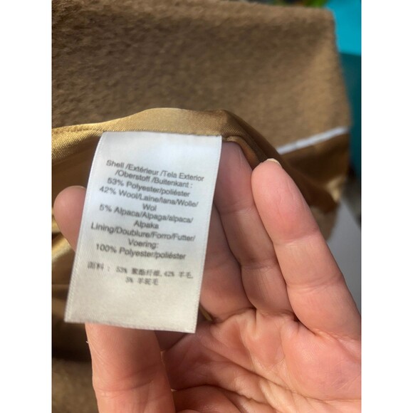 DKNY Women Alpaca/Wool Fuzzy Coat. - Picture 7 of 7